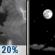 Isolated T-storms then Mostly Clear