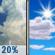 Slight Chance T-storms and Patchy Fog then Mostly Sunny