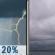 Slight Chance T-storms then Cloudy
